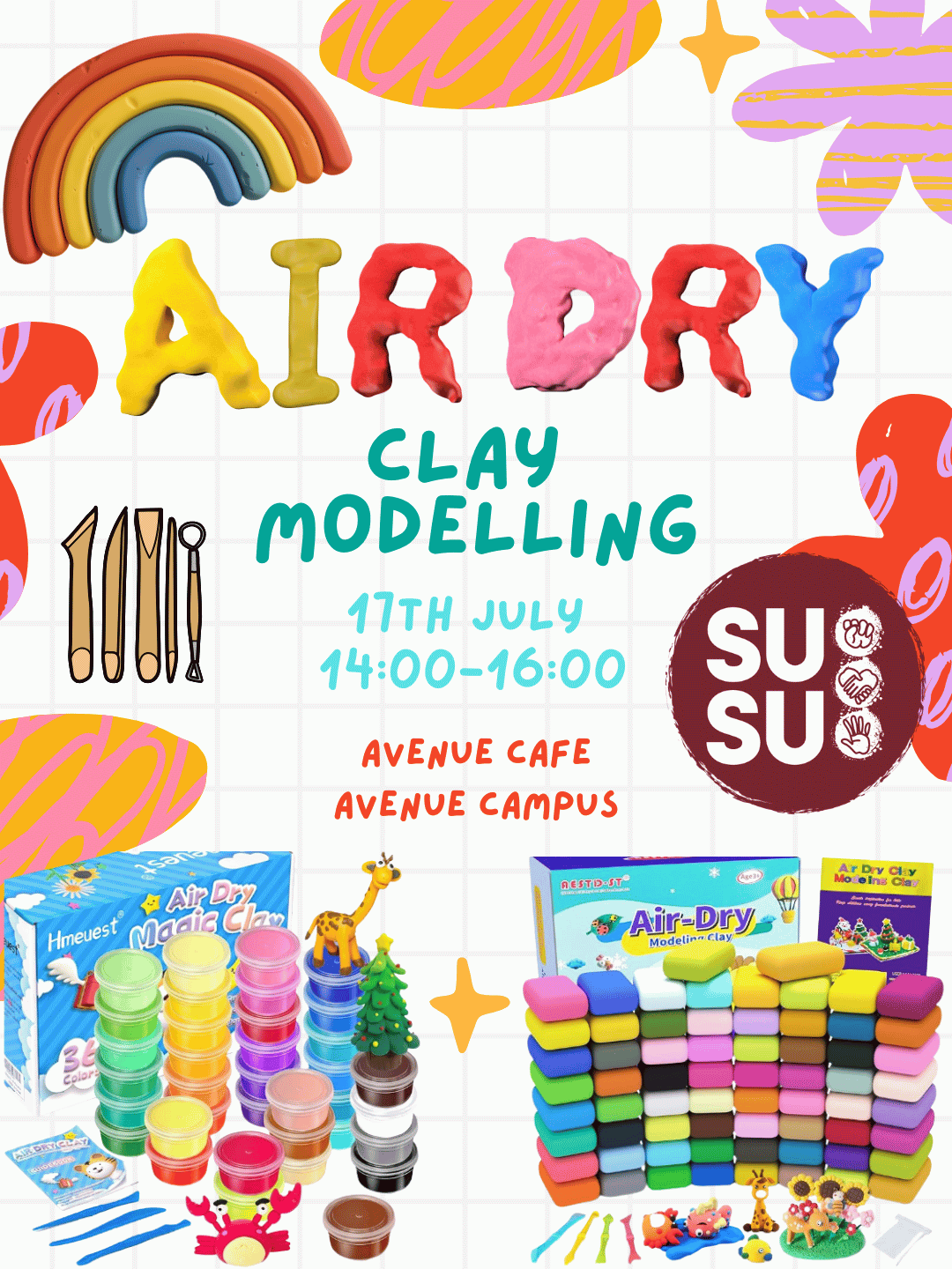 Air Dry Clay Modelling Craft Session